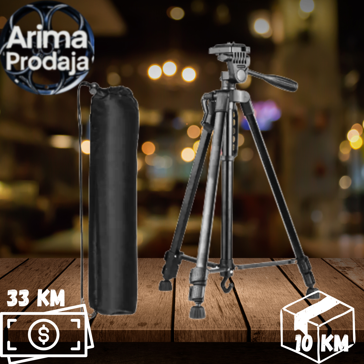 Profesionalni Aluminijski Stativ (Tripod) za Telefon i Kameru + Torba