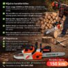 S Aku motorna testera 36V – 2200W | Mač 16 inča (40 cm)