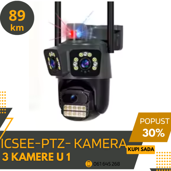 iCSEE PTZ 3-u-1 SMART KAMERA – Sigurnost koja vidi sve!
