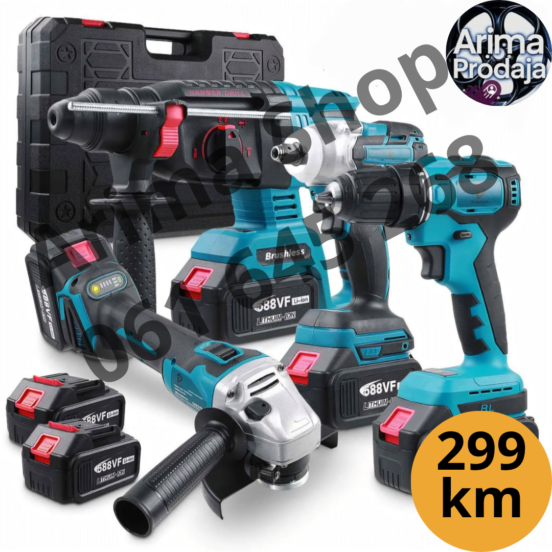 4u1 Set alata sa 4 baterije