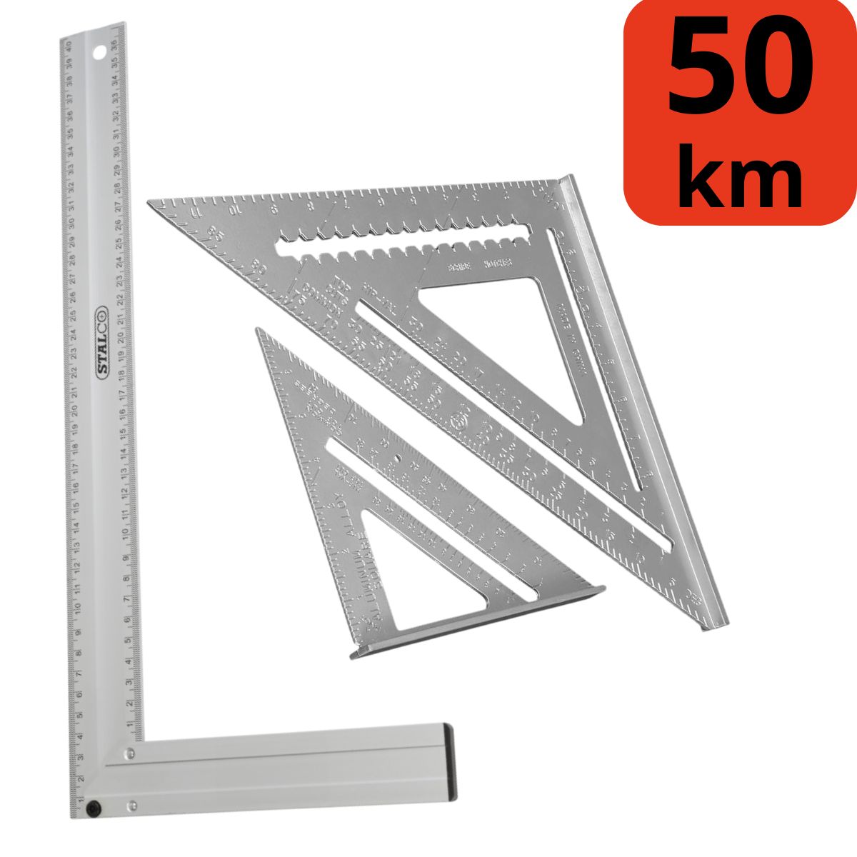 23-1.jpg Precizni Aluminijski Set Kutnika i Ravnala – 3-dijelni