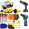 Profesionalni set četki i nastavaka za bušilicu – Detailing & dubinsko čišćenje (20+ dijelova)