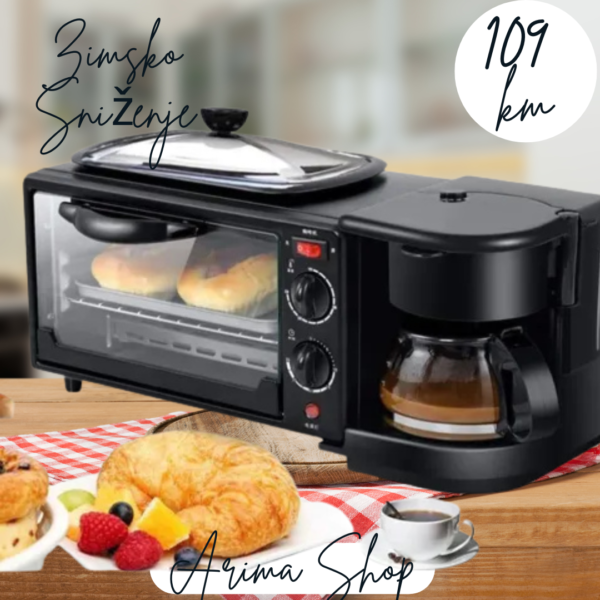 3-u-1 Mini Kuhinja - Pećnica - Ringla - Kafe Aparat