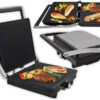 Silver Love Panini Grill SC-5502 2200W | Električni Kontaktni Gril 180° | Toster & Roštilj