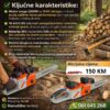 S Aku motorna testera 36V – 2200W | Mač 16 inča (40 cm)