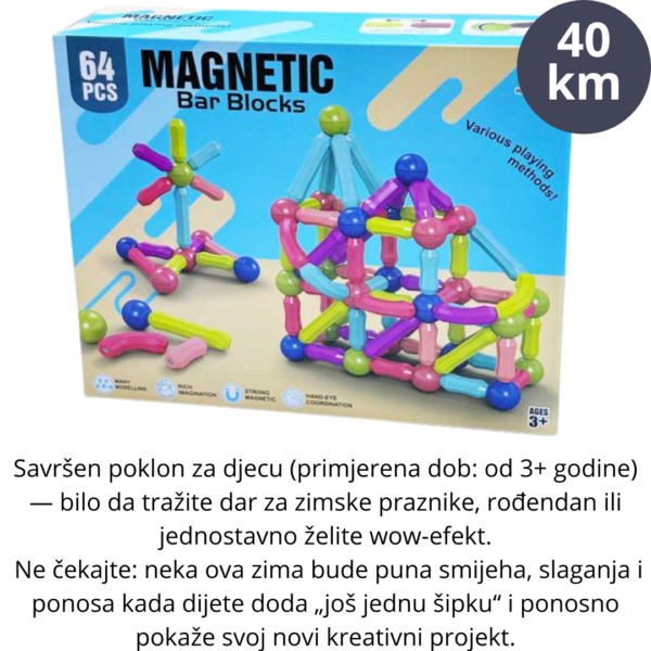Magnetne šipke i blokovi - Dječija igračka
