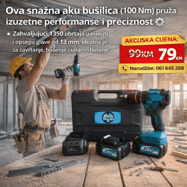 Bušilica brushless sa čekićem