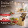RoyalCut Elite Chef Set – 8-dijelni Premium Set Noževa sa Drvenim Stalkom