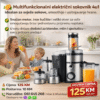 Multifunkcionalni Električni Sokovnik 4u1 – Blender, Mlin i Sjeckalica | Velika Snaga | Inox Dizajn