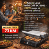 Silver Love Panini Grill SC-5502 2200W | Električni Kontaktni Gril 180° | Toster & Roštilj
