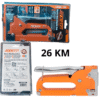 AFIXS Heavy Duty Heftarica za Tapaciranje 4-14mm | Metalna Pištolj Heftarica sa Podesivom Snagom Udara