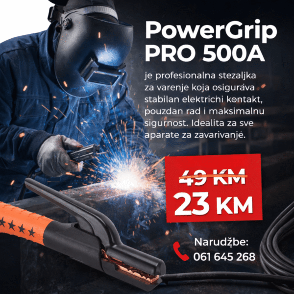 Dodajte-naslov-1.png PowerGrip PRO 500A | Profesionalna Stezaljka za Aparat za Varenje