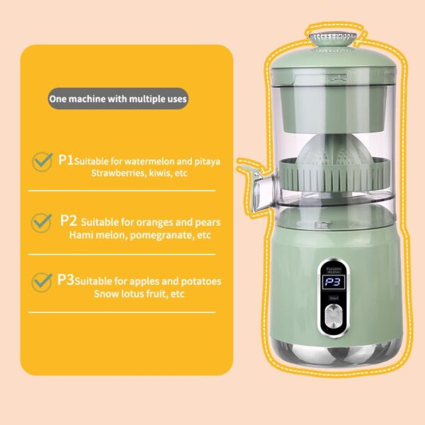 Električni USB Cjedilnik za Citruse 550W | Bežični Sokovnik sa Baterijom 30000mAh