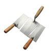 Građevinska Gleterica sa Drvenom Drškom 280x130mm – Inox Zidarska Špahtla za Gletovanje i Malter