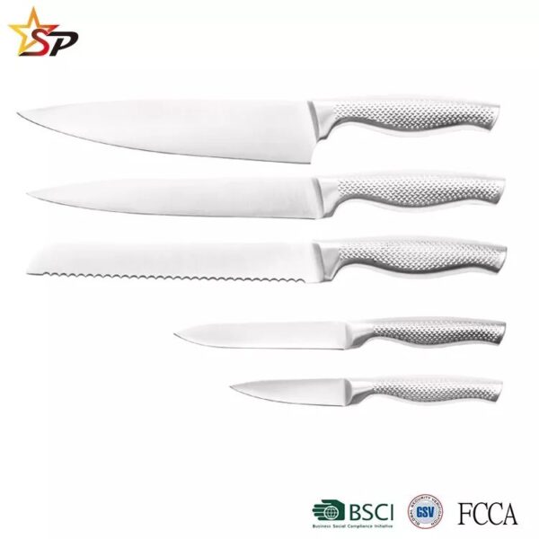 Inox Premium Set Noževa sa Elegantnim Stalkom – Profesionalni Kuhinjski Set