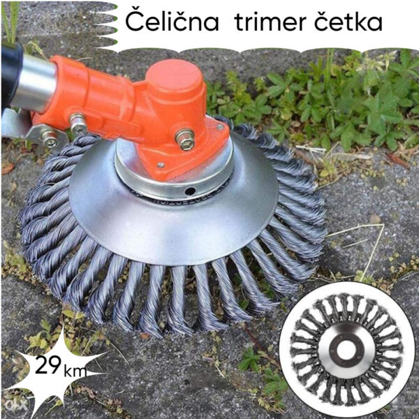 Čelična četka nastavak za trimer