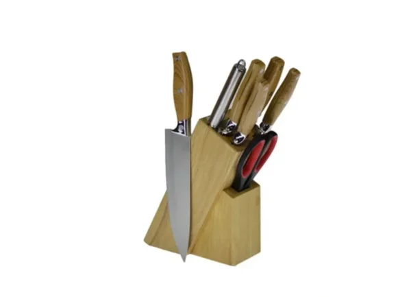 RoyalCut Elite Chef Set – 8-dijelni Premium Set Noževa sa Drvenim Stalkom